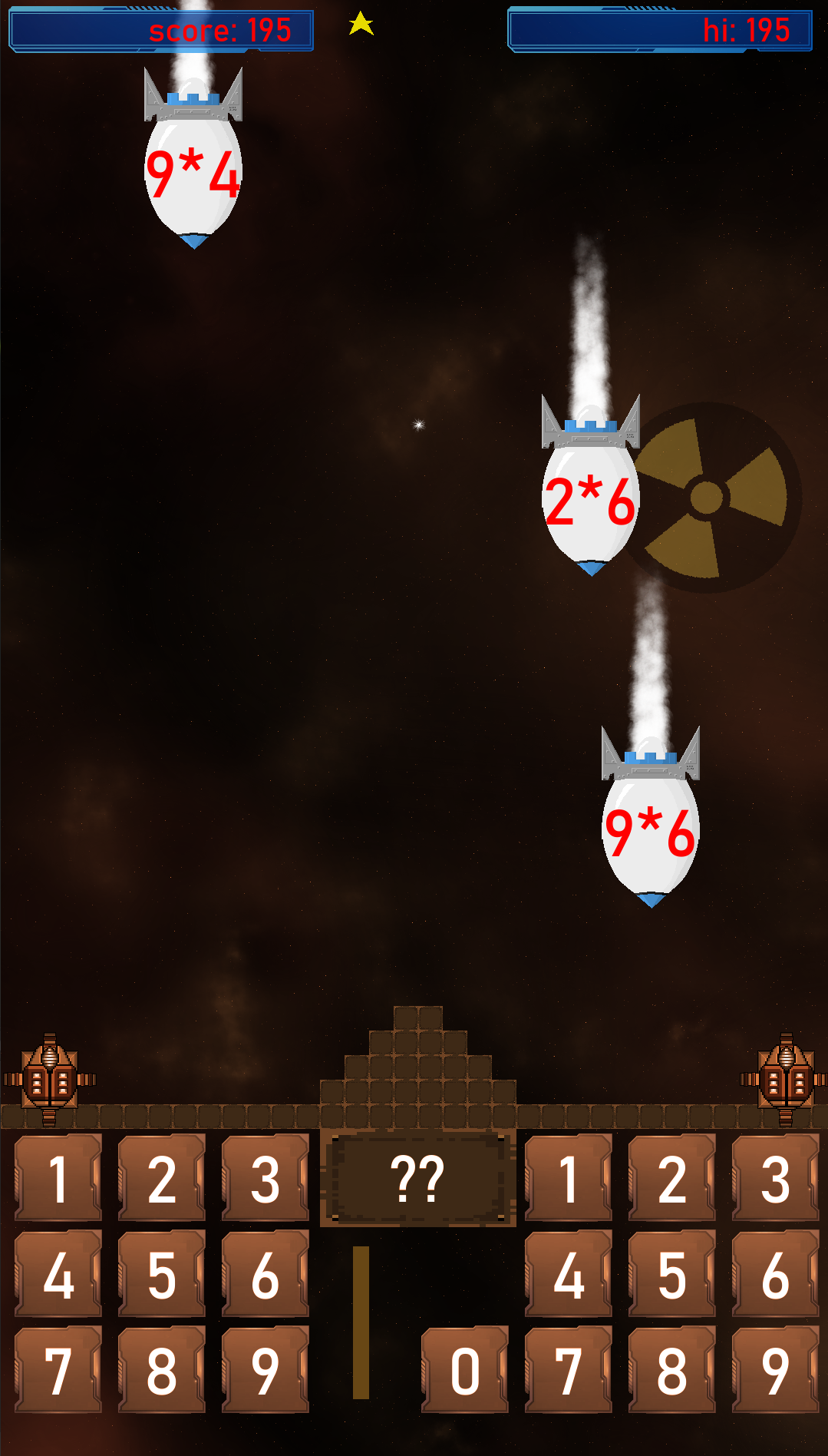 Math Missile Defender képernyőkép